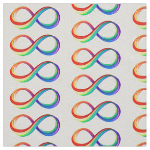 Layered Rainbow Infinity Symbol Stoff
