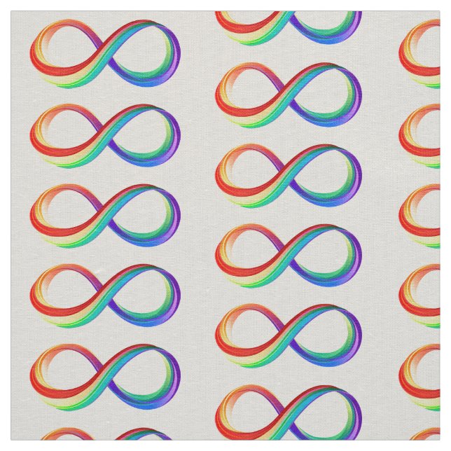Layered Rainbow Infinity Symbol Stoff (Muster)