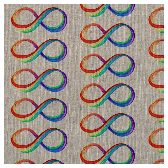 Layered Rainbow Infinity Symbol Stoff (Muster)