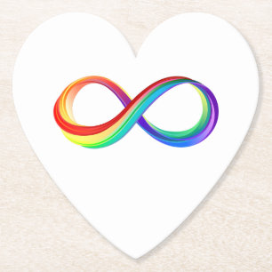 Layered Rainbow Infinity Symbol Untersetzer