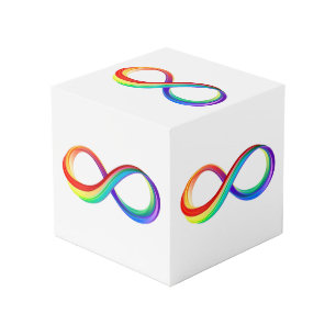 Layered Rainbow Infinity Symbol Würfel