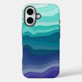 Layered Waves iPhone Case | Ocean Breeze