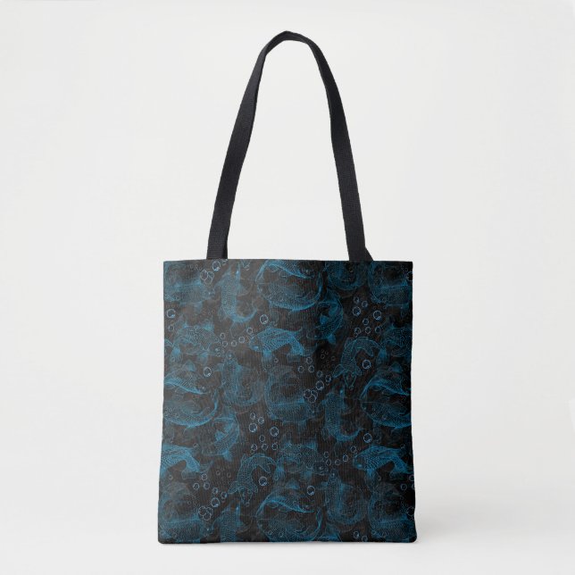 Layering Foberflächen Muster 01.blue.b D schwarz B Tasche (Vorderseite)
