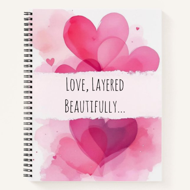 Layers of Love Notizbuch (Vorderseite)