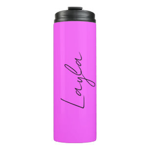 'Layla' Eine Vorlage Für Ihren Namen Striking Pink Thermosbecher