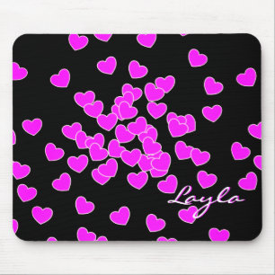 Layla-Individuelle Name-Vorlage markiert rosa und Mousepad
