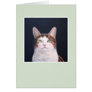 Layla le chat - cadre vert