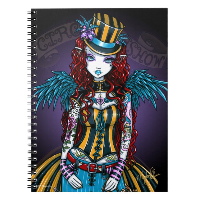 "Layla" Steampunk Notizblock (Vorderseite)