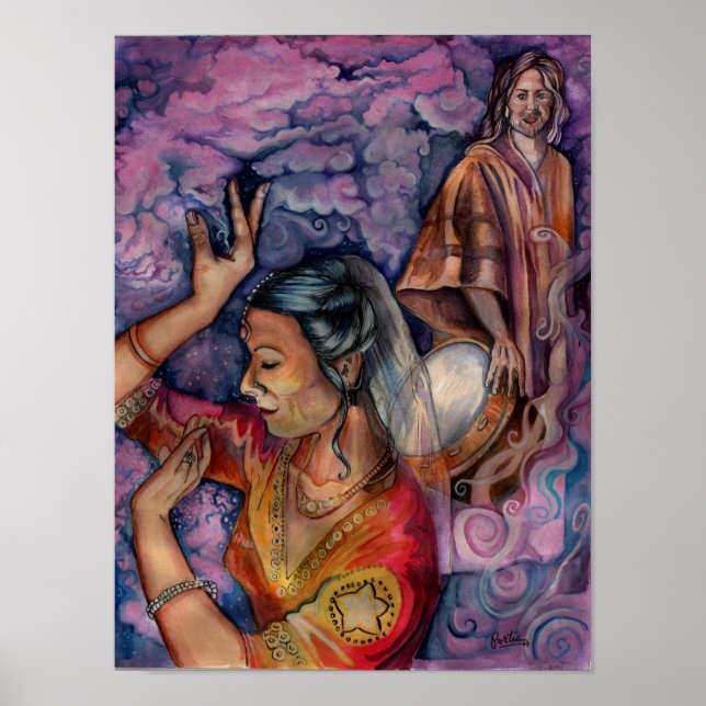 Layla und Madman von Portia St. Luke Poster (Vorne)
