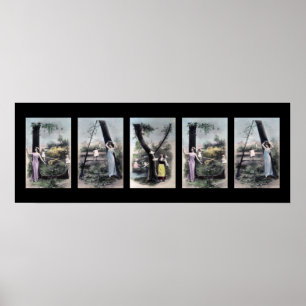 LAYLA Vintag Alphabet Letter Name Art Poster