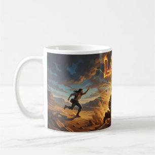Layla Wüstenjagd unter brennendem Himmel Tasse