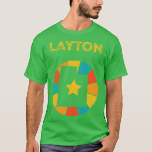 Layton Utah Vintag Distressed Souvenir 1 T-Shirt