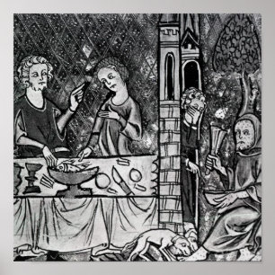 Lazarus am Tor des reichen Mannes Poster