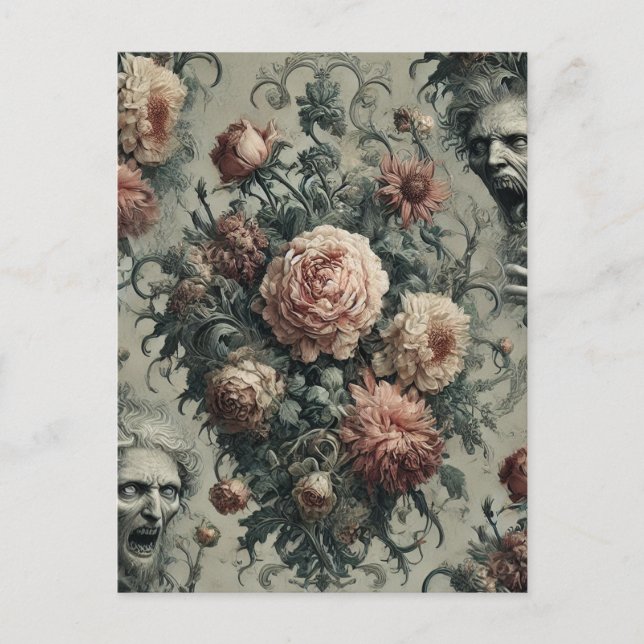 🩸 Lazarus Weeps - gotisch Viktorianisch Feiertagspostkarte (Vorderseite)