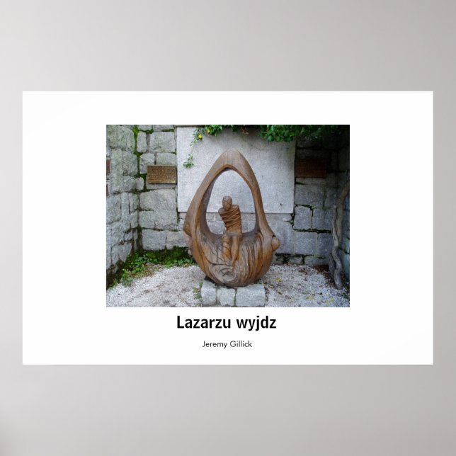 Lazarzu wyjdz Skulptur Poster (Vorne)