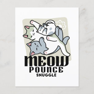 Laze Furdays - Niedliche Lazy Cats Design Flyer