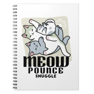 Laze Furdays - Niedliche Lazy Cats Design Notizblock