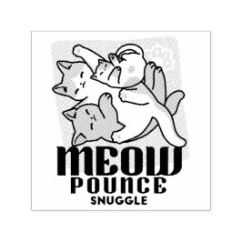 Laze Furdays - Niedliche Lazy Cats Design Permastempel