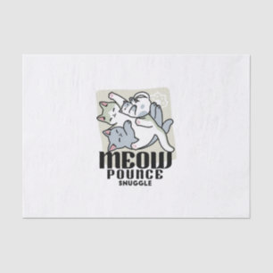 Laze Furdays - Niedliche Lazy Cats Design Seidenpapier