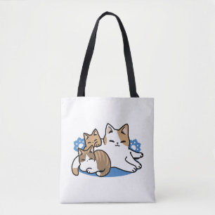 Laze Furdays - Niedliche Lazy Cats Design Tasche