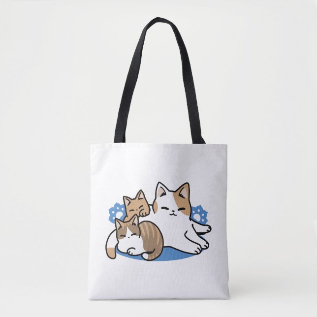 Laze Furdays - Niedliche Lazy Cats Design Tasche (Vorderseite)
