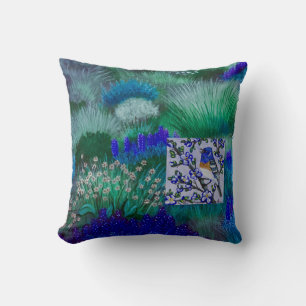 Lazuli Blue Meadow Pillow Kissen