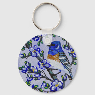 Lazuli Bunting Schlüsselanhänger