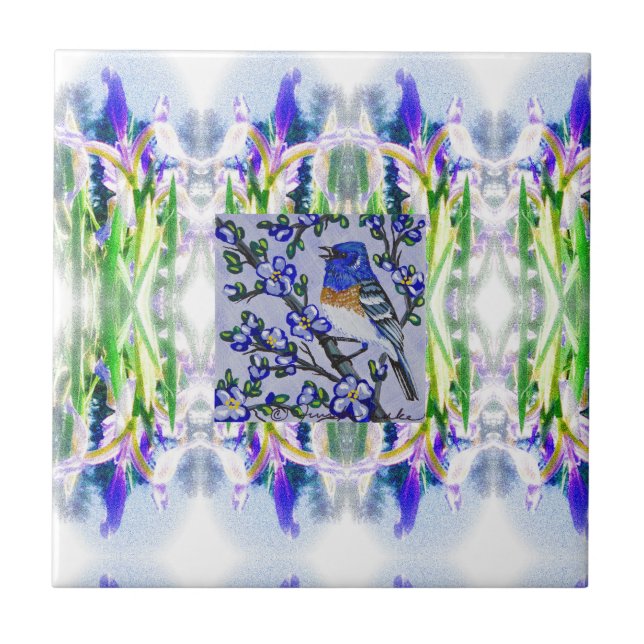 Lazuli Iris Tile Fliese (Vorderseite)