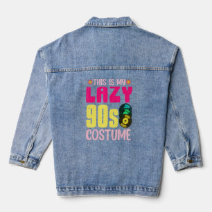 Lazy 90s Kostüm 90er Theme Party Vinyl 90s 1 Jeansjacke