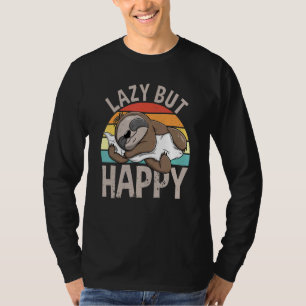 Lazy aber glücklich Fault Spruch Sweet Sleeping Sl T-Shirt