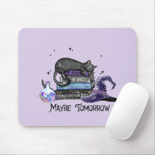 Lazy Black Cat, Halloween Cat   Für Bookworm Mousepad