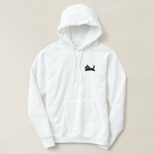 Lazy Black Cat T - Shirt - Entspanntes und spieler
