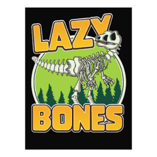 Lazy Bones Cartoon Logo Fotodruck