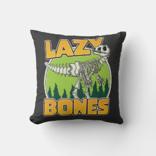 Lazy Bones Cartoon Logo Kissen