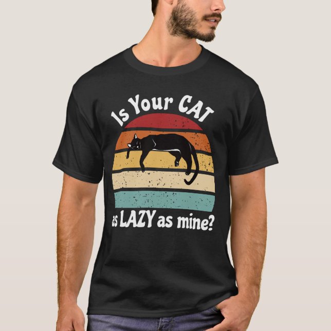 Lazy Cat Club - Feline Lounge Act T-Shirt (Vorderseite)