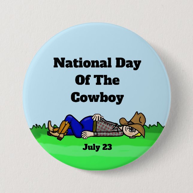 Lazy Cowboy Button (Vorderseite)