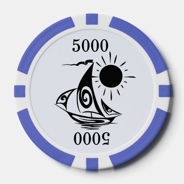 Lazy Day Sailing Pokerchips (Vorderseite)