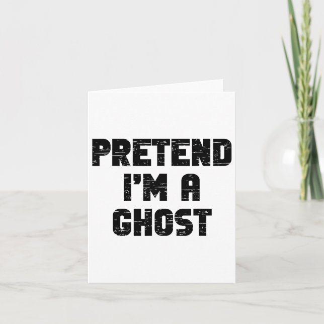 Lazy Easy, so zu tun, als wäre ich ein Geist Party Karte (Vorderseite)