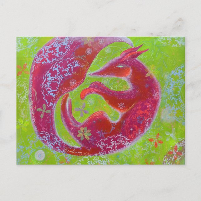 Lazy Fox. Postkarte (Vorderseite)