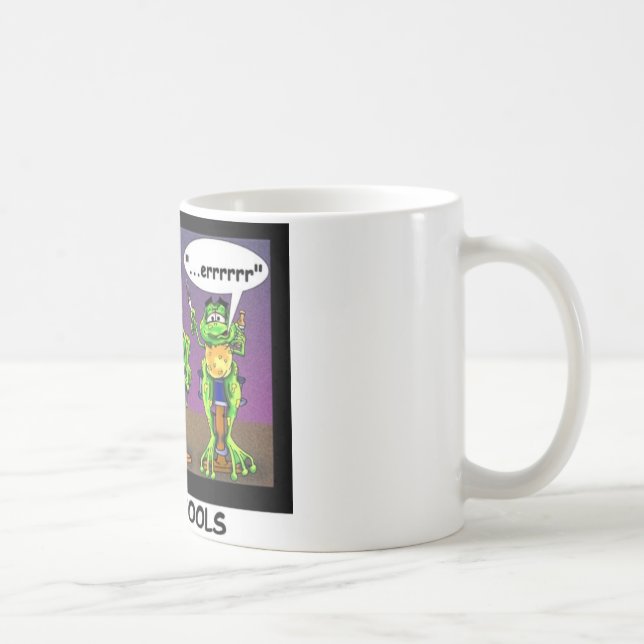 Lazy Frogs alias Toadstools Funny Gifts & T-Shirts Kaffeetasse (Rechts)