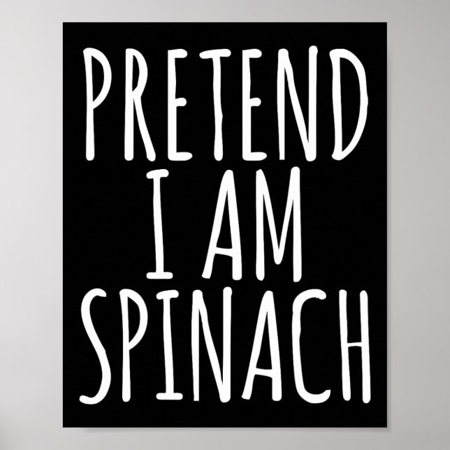 Lazy Fun Halloween Kostüm so tun, als wäre ich Spi Poster (Vorne)