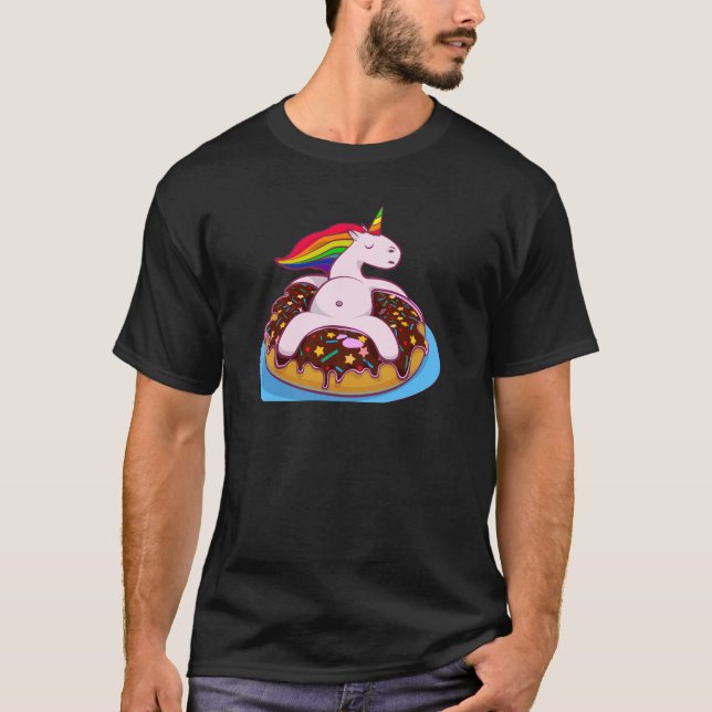 Lazy Gay Unicorn T-Shirt (Vorderseite)