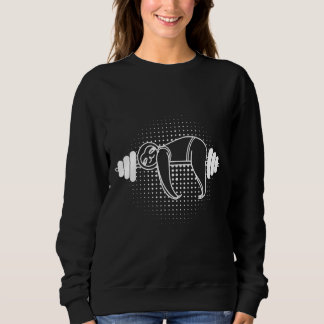 Lazy Gym Sloth Barbell Sweatshirt