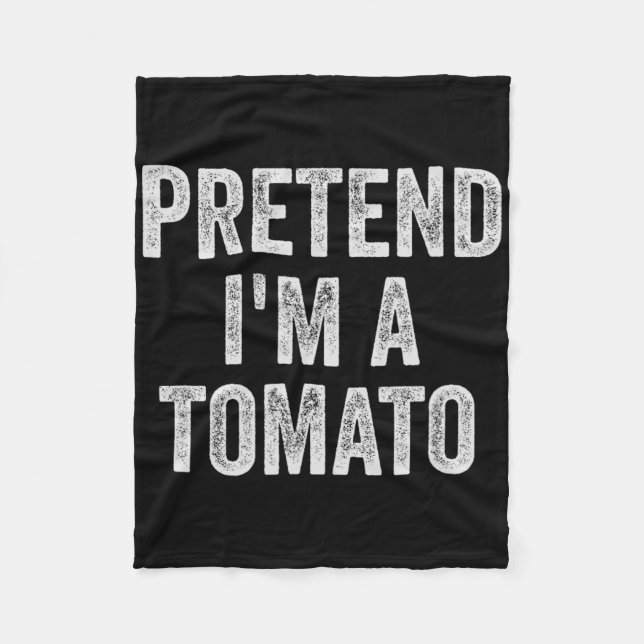 Lazy Halloween Kostüm Geschenk vorgeben, ich bin T Fleecedecke (Vorderseite)