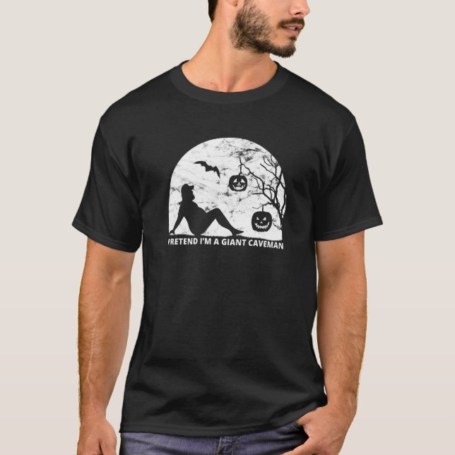 Lazy Halloween Kostüm Shirt so tun, als wäre ich e (Vorderseite)