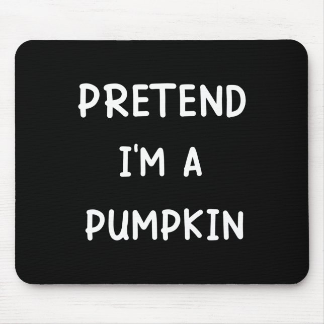 Lazy Halloween-Kostüm, so tun, als wäre ich ein Kü Mousepad (Vorne)