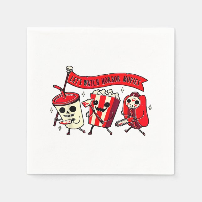 Lazy Halloween Kostüme Frauen Männer Beängstigend  Serviette (Vorderseite)