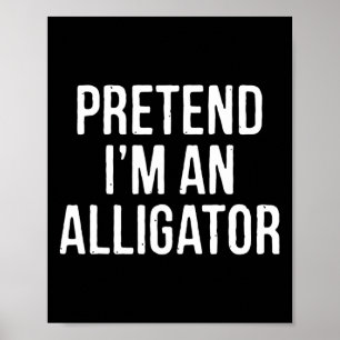 Lazy Halloween Kostümgeschenk vorgeben, ich bin ei Poster