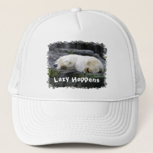 Lazy Happens Polar Bear Truckerkappe
