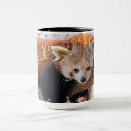 Lazy kleine rote Panda Tasse